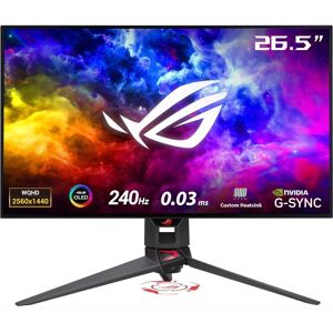 ASUS ROG Swift PG27AQDM Quad HD 26.5" OLED Gaming Monitor - Black, Black