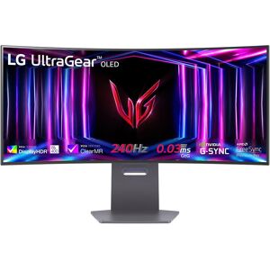 LG UltraGear 34GS95QE-B.AEK Quad HD 34" Curved OLED Gaming Monitor - Black, Black