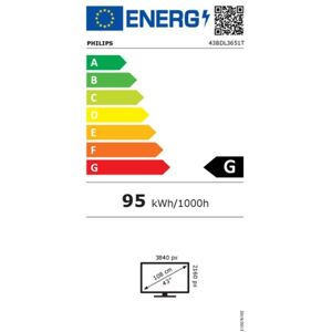 Monitor Philips 43bdl3651t/00 Uhd Touch Lfd 43"