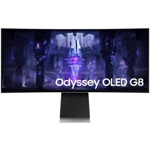 SAMSUNG Odyssey OLED G85SB 34 inch Gaming Curved Monitor - 3440 x 1440, 0.1ms