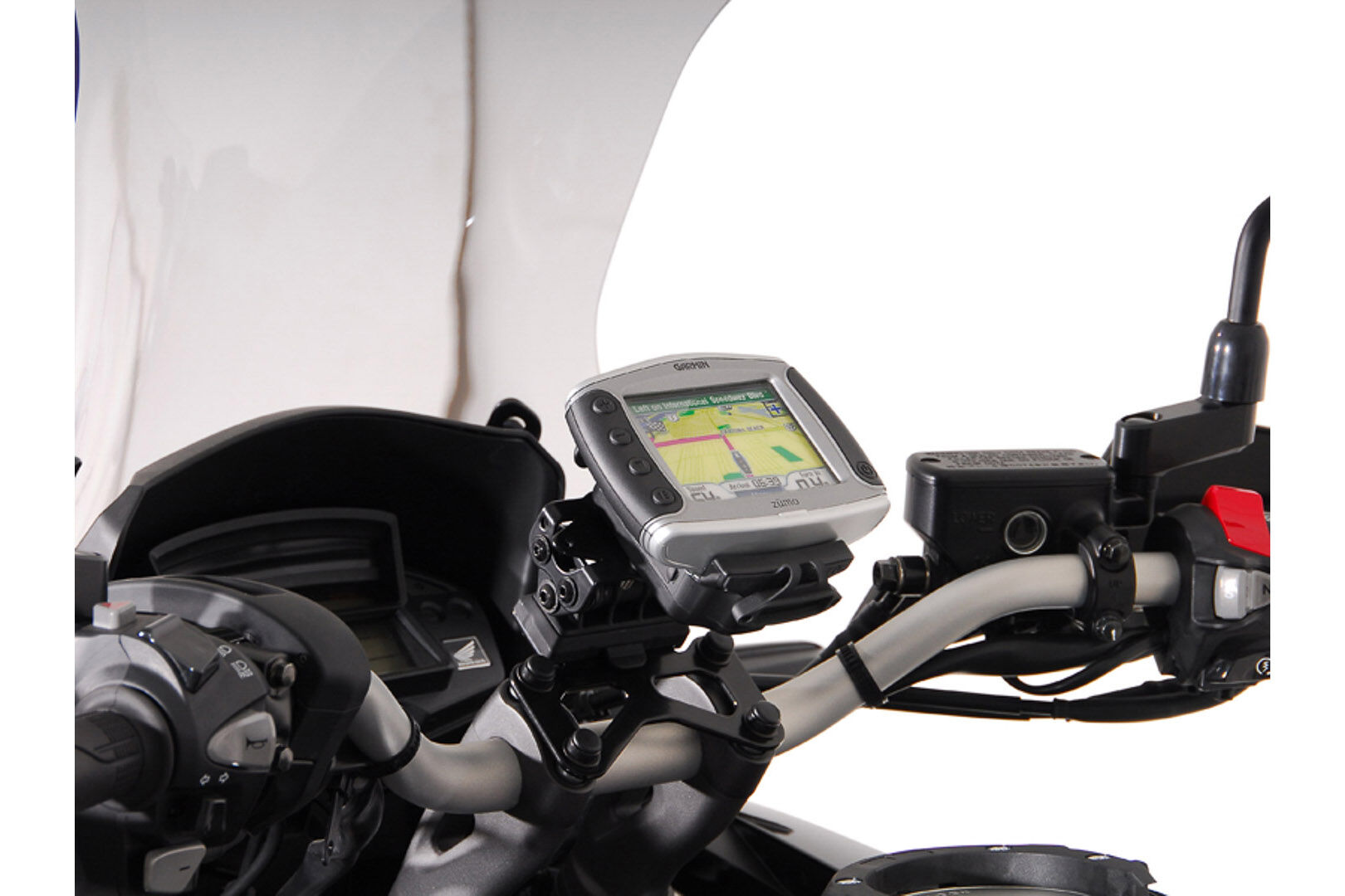 SW-Motech Supporto GPS  per manubrio - Nero. Honda VFR 1200 X Crosstourer (11-).