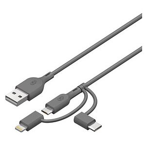 GP USB 2.0 A Kabel 1,0 m grau