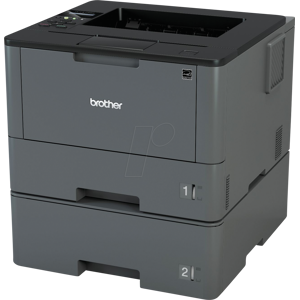 Brother BRO HLL5100DNT - Laserdrucker, LAN, 2 Papierkassetten