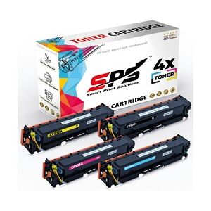 4er Multipack Set Kompatibel für HP Color Laserjet Pro MFP M181 Drucker Toners HP 205A CF530A Schwarz, CF531A Cyan, CF532A Gelb, CF533A Magenta