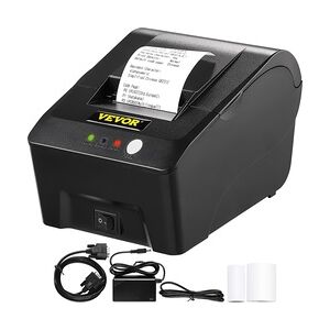 VEVOR Thermodrucker 12 V 2 A Etikettendrucker tragbarer Belegdrucker Drucker Quittungsdrucker 58 mm Schwarz 384 Punkte/Zeile Win2003/WIN XP/WIN7/WIN8/WIN10 auf ESC/POS/USB für Banknotenzähler