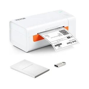 VEVOR Etikettendrucker Labeldrucker Thermodrucker 150 mm/s Etikettendrucker Versandetiketten Drucker Thermo-Direkt Etikettendruckgerät Usb