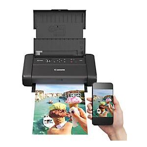 Tintenstrahldrucker Canon PIXMA TR150, mobil, bis A4, WLAN/USB-Print, s/w & Farbe, mit Akku