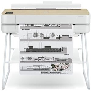 HP DesignJet Studio 24-Zoll-Drucker (Plotter, Farbdrucke bis DIN A1, WLAN, Netzwerk) wood