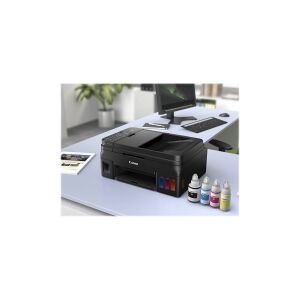 Canon PIXMA G4511 - Multifunktionsprinter - farve - blækprinter - kan genopfyldes - A4 (210 x 297 mm), Legal (216 x 356 mm) (original) - A4/Legal (medie) - op til 8.8 ipm (udskriver) - 100 ark - 33.6 Kbps - USB 2.0, Wi-Fi(n)