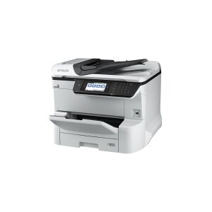 Epson WorkForce Pro WF-C8690DWF - Multifunktionsprinter - farve - blækprinter - A3 (medie) - op til 22 spm (kopiering) - op til 24 spm (udskriver) - 335 ark - 33.6 Kbps - Gigabit LAN, USB vært, NFC, USB 3.0, USB 2.0 vært, Wi-Fi(ac)