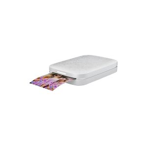 HP Sprocket 200 - Printer - farve - zink - 50.8 x 76 mm op til 0.67 min./side (farve) - kapacitet: 10 ark - Bluetooth 5.0 - luna-perle - med HP ZINK