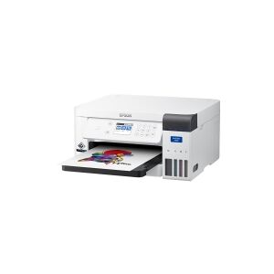 Epson SureColor SC-F100 - Printer - farve - farvesublimering - A4 - 600 x 1200 dpi - kapacitet: 150 ark - USB 2.0, LAN, Wi-Fi
