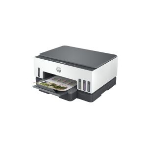 HP Smart Tank 7005 All-in-One - Multifunktionsprinter - farve - blækprinter - kan genopfyldes - Letter A (216 x 279 mm)/A4 (210 x 297 mm) (original) - A4/Legal (medie) - op til 15 spm (udskriver) - 250 ark - USB 2.0, Wi-Fi(ac), Bluetooth