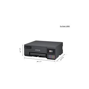 Epson EcoTank L8050 - Printer - farve - blækprinter - ITS - A4 - 5760 x 1440 dpi - op til 8 spm (mono) / op til 8 spm (farve) - Wi-Fi(n)