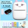 KGG C9 Cat Cut Mini Printer With Portable Pu Bluetooth Wifi Photo Studying Wrong Question Shipping Label Thermal Paper Printing Pink-3kinds1