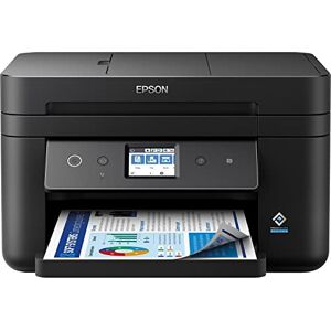 Epson WorkForce WF-2885DWF, Inkjet Printers, Multi-fuction, Letter, 4 Ink Cartridges, KCYM, Print, Scan, Copy, Fax, Yes (A4, plain paper), Touchscreen, 4,800 x 1,200 DPI, 33 pages/min Monochrome, 20 pages/min Colour, 150 Sheets Standard, 1,200 DPI x 2,400 - Publicité