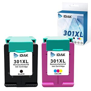 ColorKing Reconditionné Cartouches d'encre Remplacement pour Cartouche HP  301 XL pour HP Envy 4500 4502 4508 5530 Officejet 2620 2622 Deskjet 2540  3050 3050A 1050A 1510 2547 2050 1000 1010 (2 Noir) : : Informatique