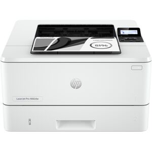 HP Stampante laser  LaserJet Pro 4002dw, Bianco e nero, per Piccole medie imprese, Stampa, Stampa fronte/retro; elevata velocità di stampa della prima pagina; dimensioni compatte; risparmio energetico; Funzionalità sicurezza avanzate; Wi-Fi dual b [2Z606