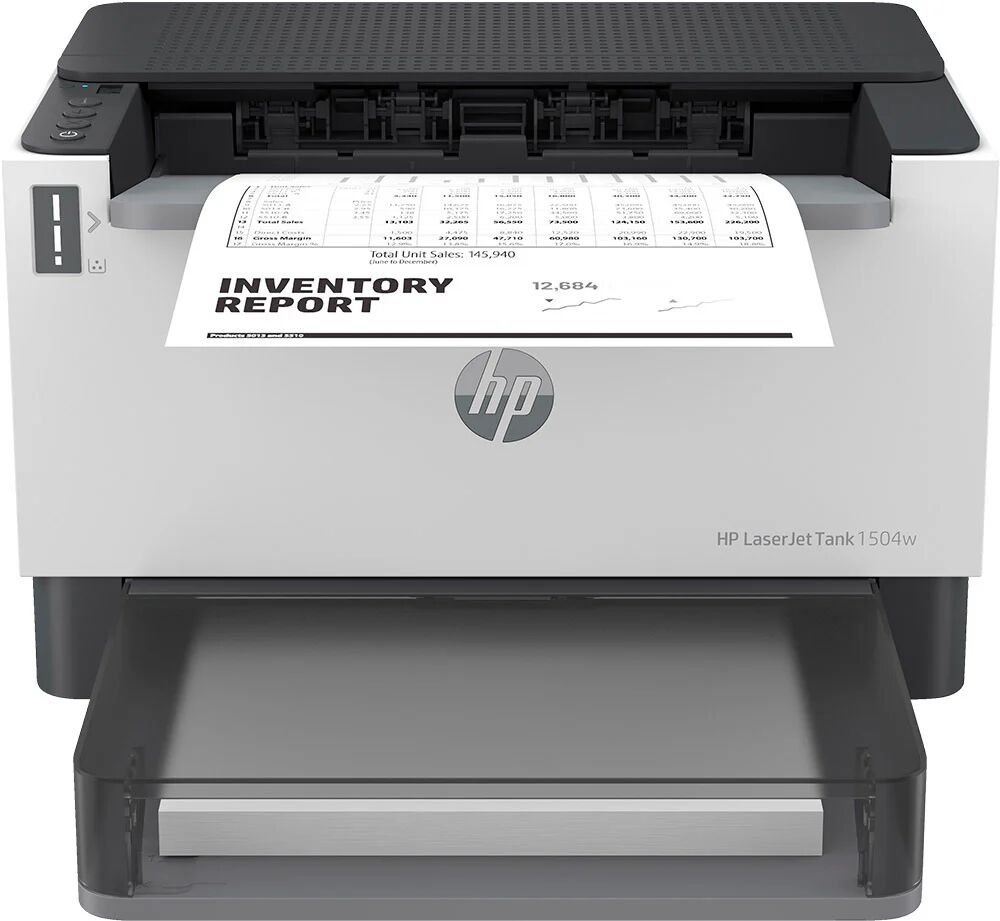 HP LaserJet Stampante Tank 1504w, Bianco e nero, Stampante per Aziendale, Stampa, dimensioni compatte risparmio energetico Wi-Fi dual band