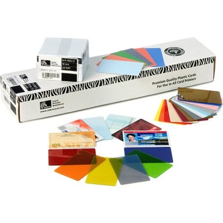 Zebra Premier Colour PVC biglietto da visita 500 pz (104523-133)