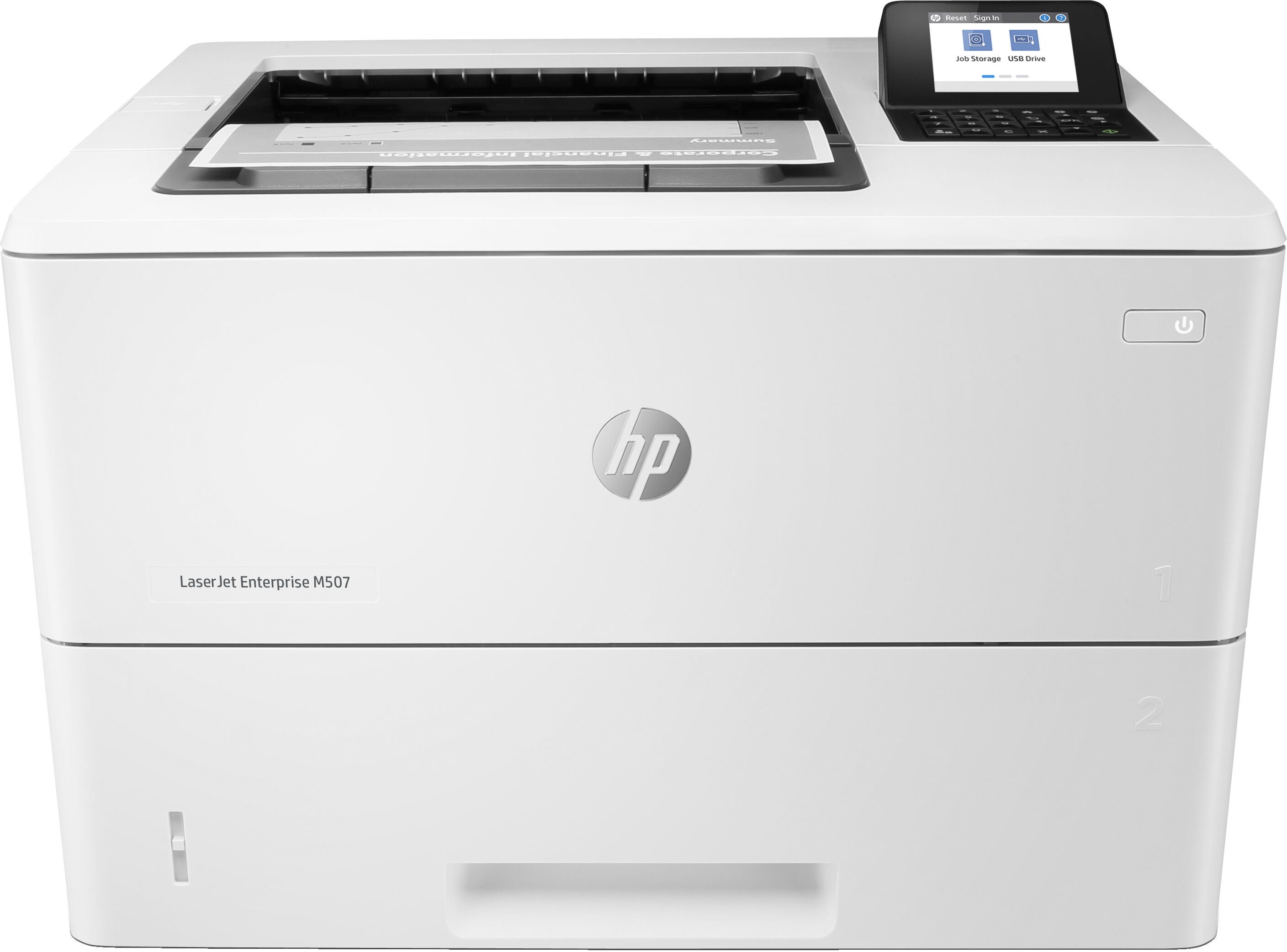 HP Stampante laser  LaserJet Enterprise M507dn, Black and white, per Stampa, Stampa fronte/retro [1PV87A#B19]