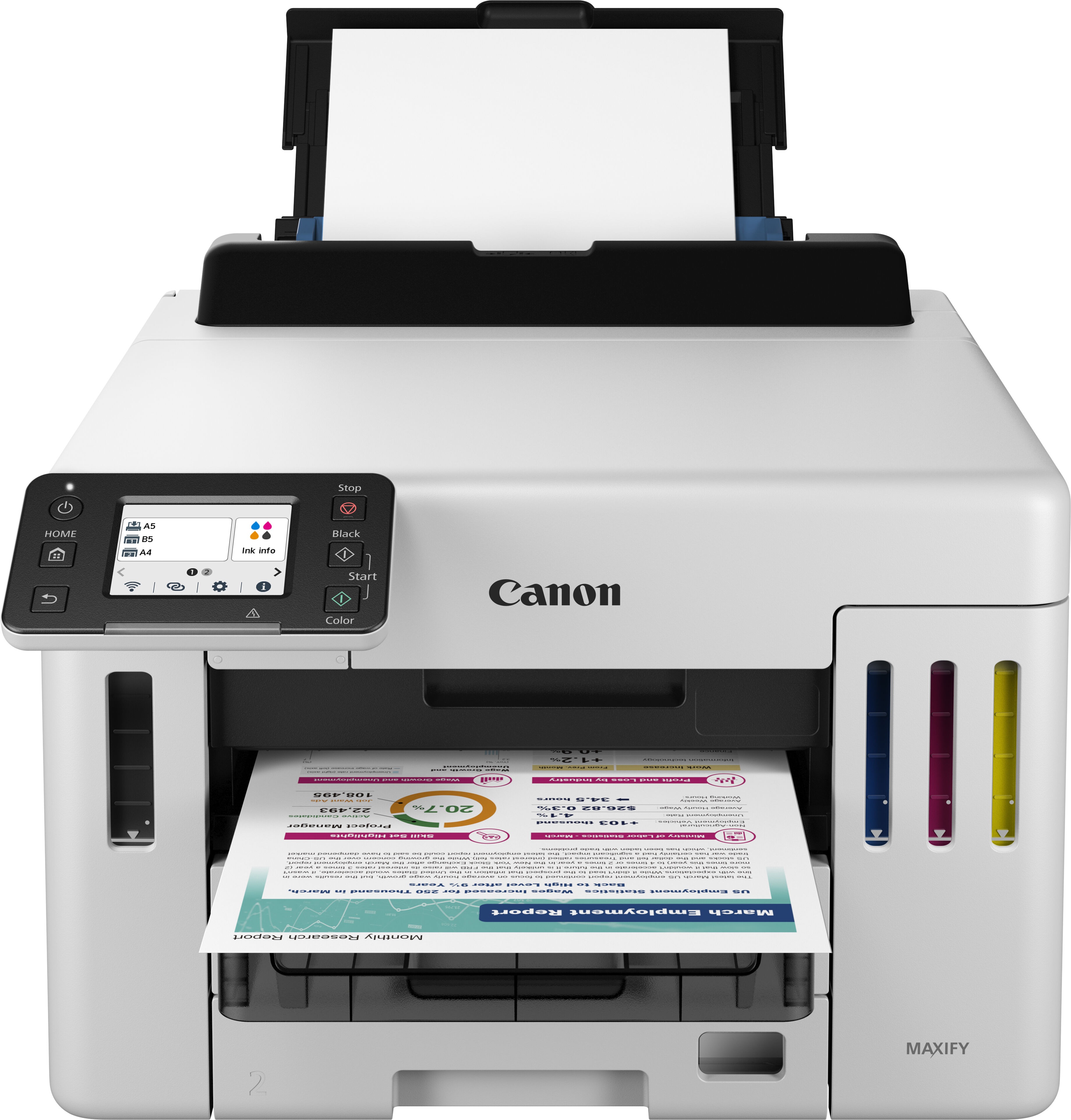 Canon Stampante inkjet  MAXIFY GX5550 stampante a getto d'inchiostro A colori 600 x 1200 DPI A4 Wi-Fi [6179C006]