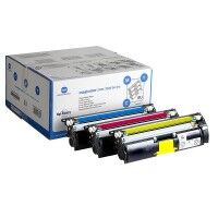 Minolta Konica Minolta A00W012 / 1710595-001 toner voordeelpakket (origineel), geel