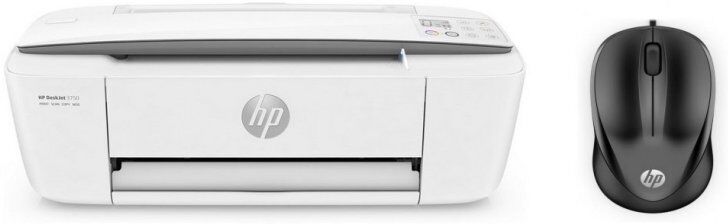 HP deskjet 3750 multifunções a cores wifi + hp 1000 rato usb preto