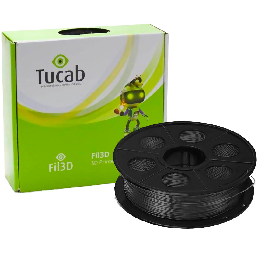 Tucab Filamento De Impressão 3d Em Petg 1,75mm 1kg (preto) - Tucab