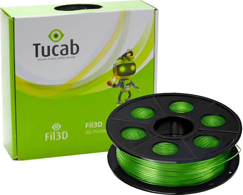 Tucab Filamento De Impressão 3d Em Petg 1,75mm 1kg (verde) - Tucab