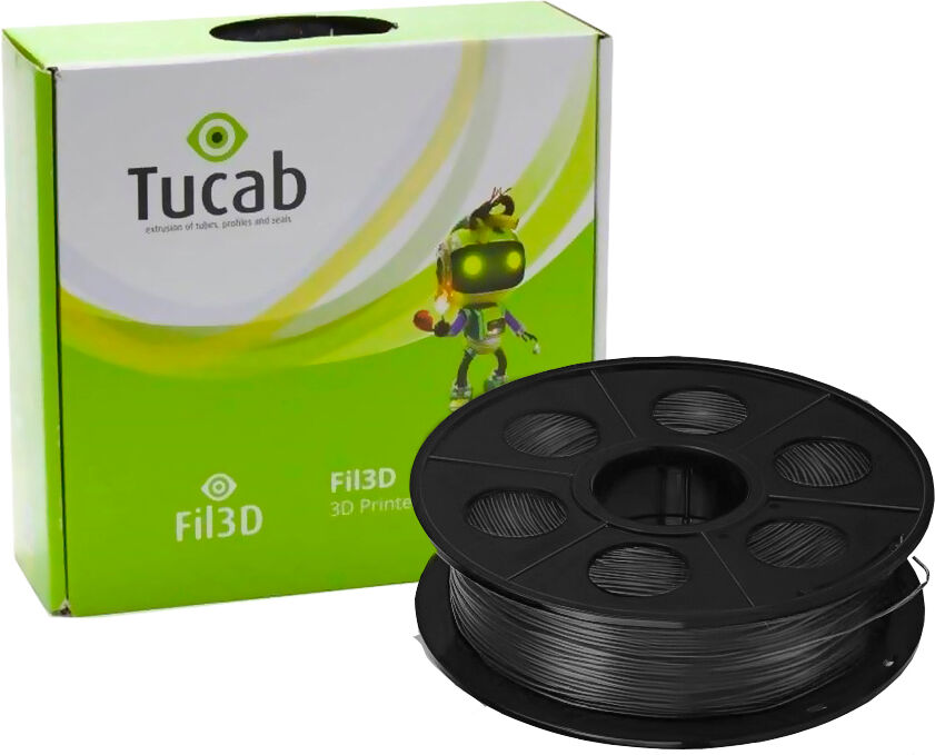 Tucab Filamento De Impressão 3d Em Pla 4032d 1,75mm 1kg (preto) - Tucab