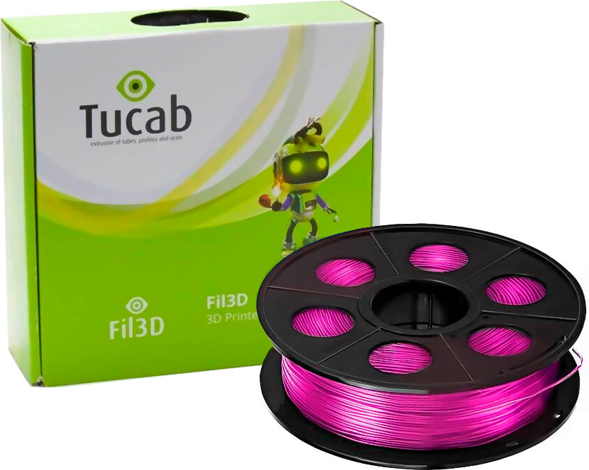 Tucab Filamento De Impressão 3d Em Pla 4032d 1,75mm 1kg (rosa) - Tucab