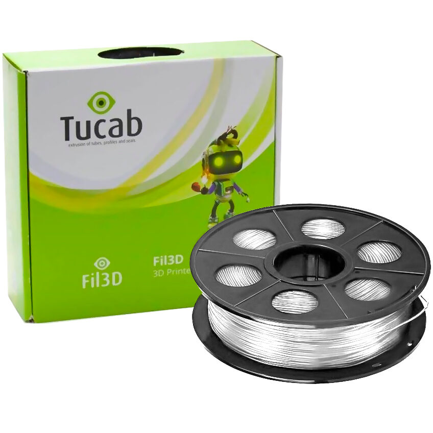 Tucab Filamento De Impressão 3d Em Pla 3d850 1,75mm 1kg (branco) - Tucab