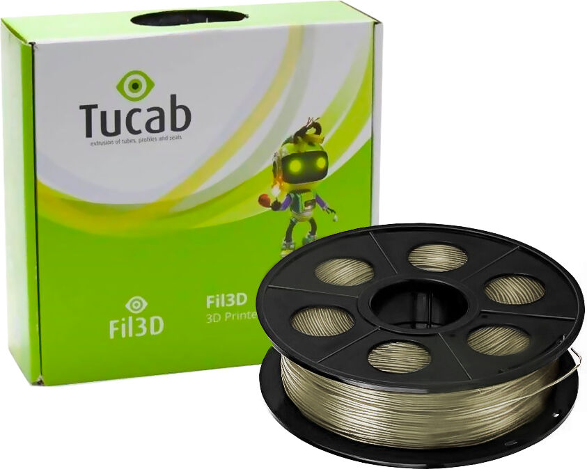 Tucab Filamento De Impressão 3d Em Pla 3d850 1,75mm 1kg (branco Natural) - Tucab