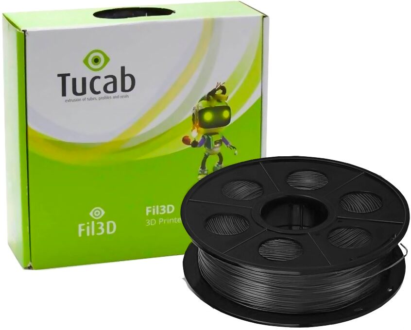 Tucab Filamento De Impressão 3d Em Petg 1,75mm 3kg (preto) - Tucab