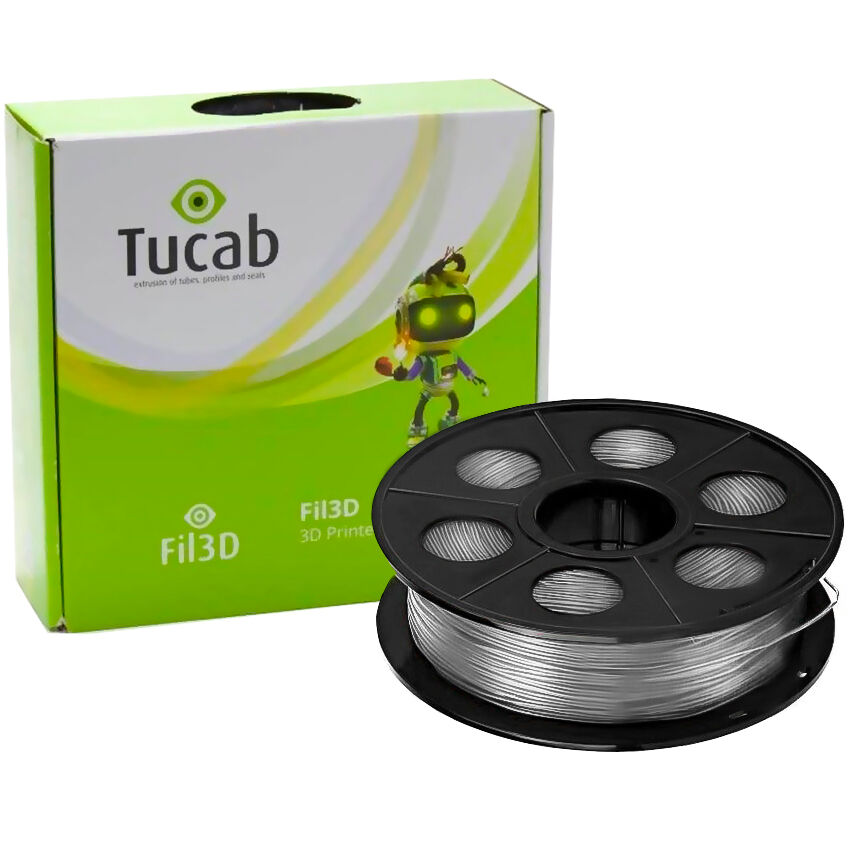 Tucab Filamento De Impressão 3d Em Petg 1,75mm 1kg (translúcido) - Tucab