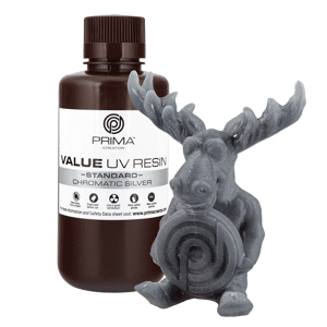 PrimaCreator Value UV / DLP Resin - 500 ml - Chromatic Silver