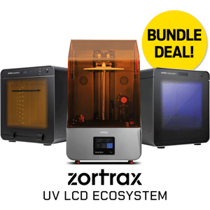 Zortrax Inkspire 2 3D Printer with Curing Station & Cleaning Station