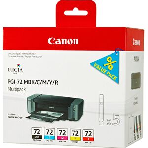 Canon PGI-72 MBK/C/M/Y/R Multipack (5 patroner)