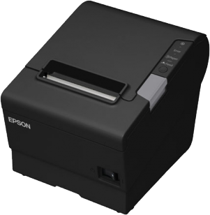 Kvittoskrivare, USB, Seriell, LAN, WiFi, Epson TM-T88V