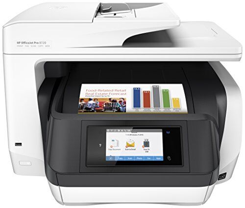 2M32H43 HP OfficeJet Pro 8720 multifunktionsskrivare (Instant Ink, skrivare, skanner, kopiator, fax, WLAN, LAN, NFC, Duplex, Airprint)