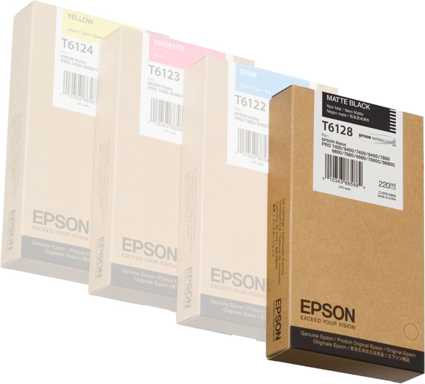 Epson Matte black T612 220 ml T6128