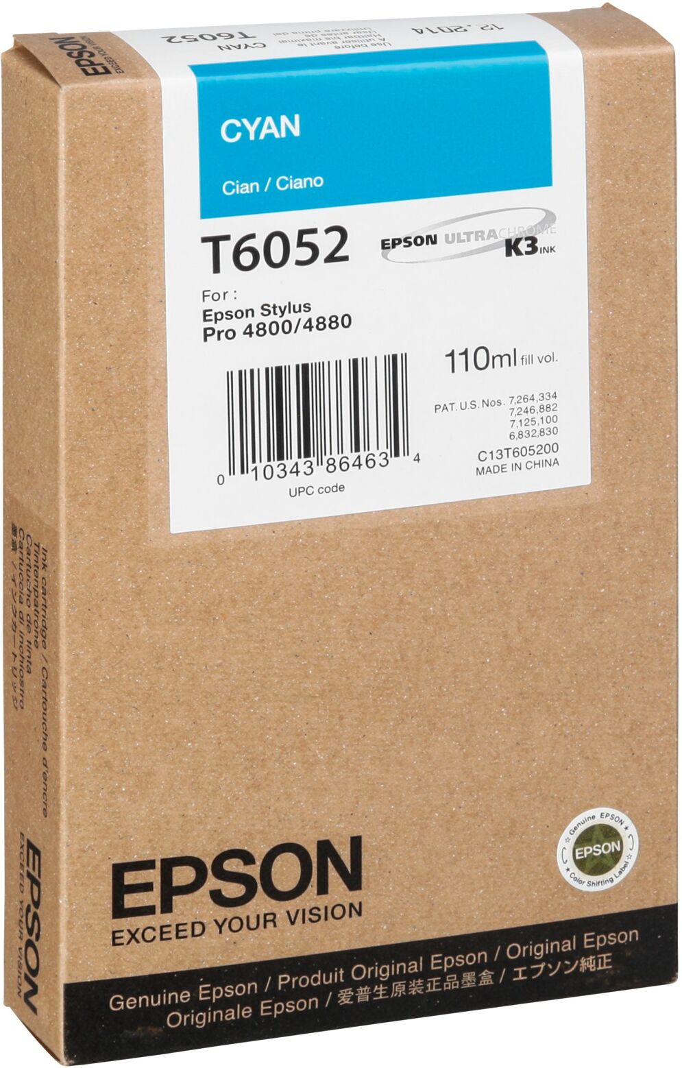 Epson Cyan T6052 110 ml