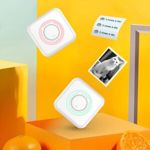 Temu Multi-function Smart Mini Photo Printer Label Picture Portable Printer Sticky Notes Note 2d Code Text Printer List Thermal Printer Ink-free Printer Small Mobile Phone Photo Album Printer Green