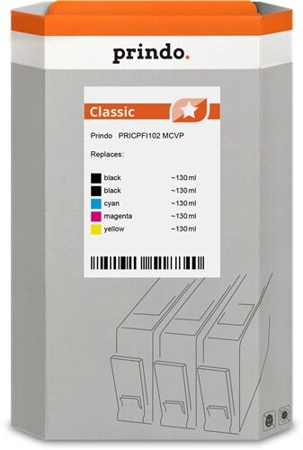 Prindo  Value Pack Noir(e) / Cyan / Magenta / Jaune / Noir(e) Original PRICPFI102 MCVP
