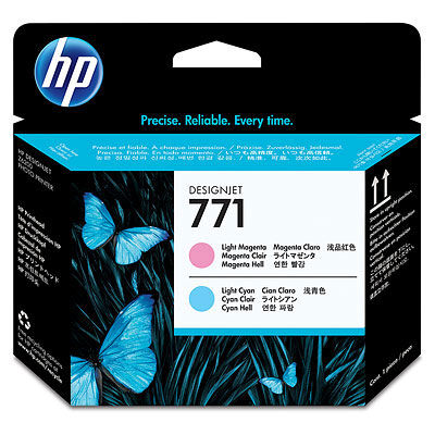 HP CE019A Tête Magenta Clair & Cyan Clair HP N°771