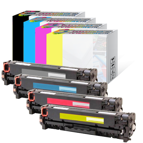 Totaalinkt Geschikt HP LaserJet Pro 200 color M251NW toner cartridge   4-pack multi-color van Totaalinkt