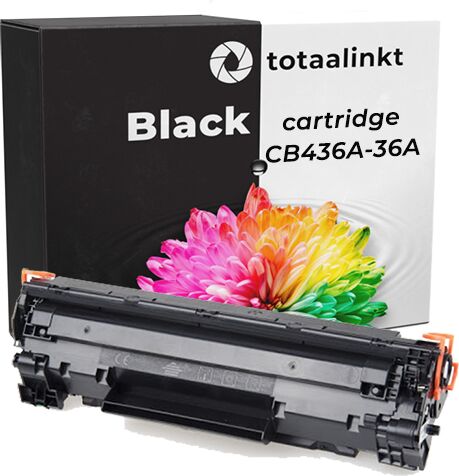 Totaalinkt Geschikt HP CB436A - 36A toner cartridge   Zwart van Totaalinkt