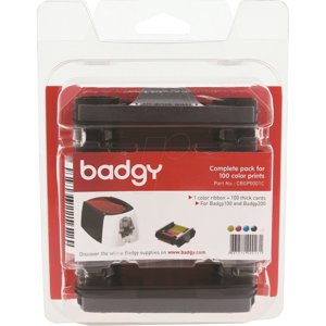 EVOLIS BADGY CBGP0001C - Farbbandkassette & PVC-Karten für Badgy 100 / 200