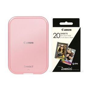 Zoemini 2 rosegold + Canon ZP-2030 20 Blatt